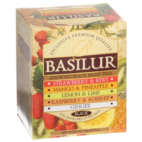 BASILUR Magic Fruits Assorted Schwarzer Tee 10x2g von Basilur