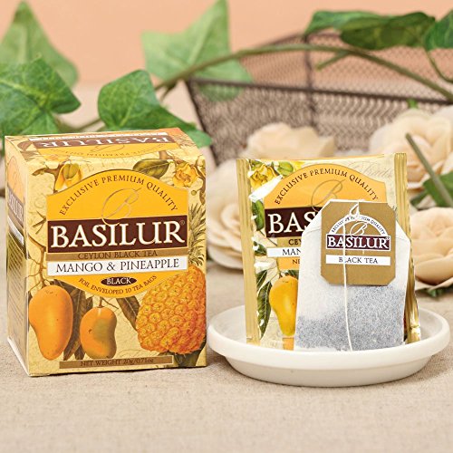 BASILUR Magic Fruits Mango & Pineapple schwarzer Tee 10x2g von Basilur