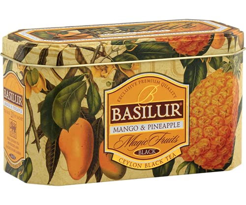 BASILUR Magic Fruits Mango & Pineapple schwarzer Tee 20x2g von Basilur