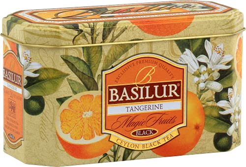BASILUR Magic Fruits Tangerine schwarzer Tee 20x2g von Basilur