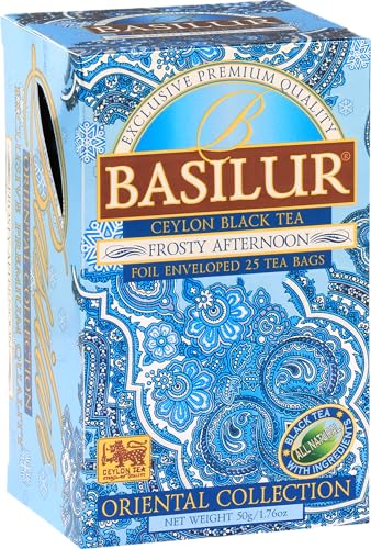 BASILUR Orient Frosty Afternoon schwarzer Tee 20x2g von Basilur