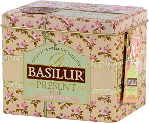 BASILUR Present Pink Grüner Tee Dose 100g von Basilur