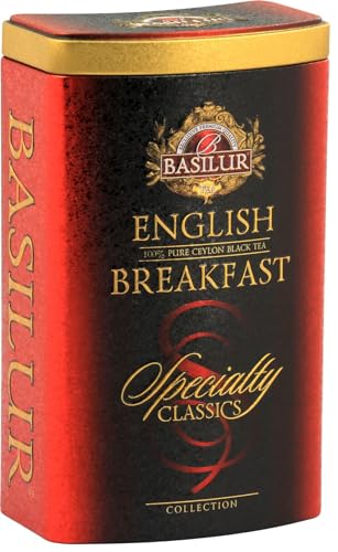 BASILUR Specialty English Breakfast Schwarzer Tee Dose 100g von Basilur