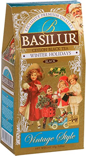 BASILUR Vintage Winter Holiday Schwarzer Tee 85g von Basilur