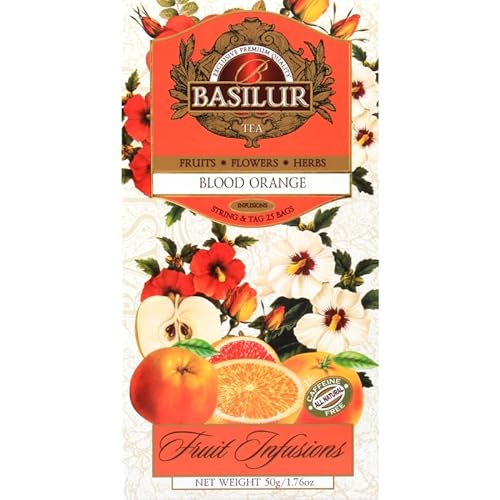 Basilur-BLOOD ORANGE Tütchen 25x2g, Fruit Infusions von Basilur