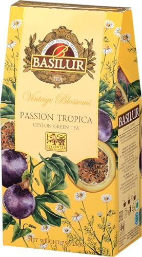 Basilur -Ceylon-Schwarztee Ceylon Young Hyson grüner Tee VINTAGE BLOSSOMS - PASSION TROPICA Tüte - 75 g Basilur -Ceylon-Schwarztee Ceylon Young Hyson grüner Tee VINTAGE BLOSSOMS - PASSION TROPICA Tüte - 75 g von Basilur