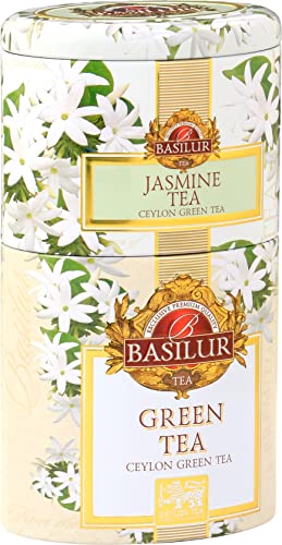 Basilur-JASMINE & GREEN 2 in 1 can - 100 g von Basilur