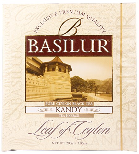 Basilur-KANDY-Beutel - 100 x 2,Zusammensetzung der sorgfältig ausgewählten Blätt von Basilur
