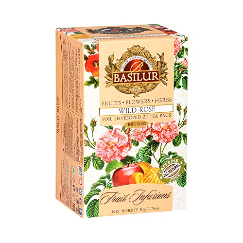 Basilur-WILD ROSE Beutel - 25 x 2 g,Trockenfrüchte von Basilur
