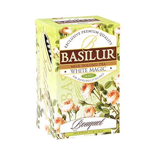 Basilur Weiße Magie Green Tea 2 x 20 Aufgußbeutel (Doppelpack) von Basilur