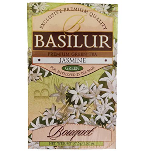 Basilur grüner Tee Jasmine Green 2er Pack (2 x 25 Teebeutel) Ceylon Grüntee tea von Basilur