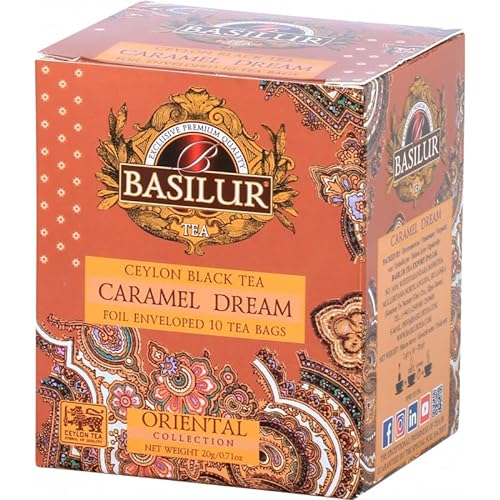 CARAMEL DREAM Tütchen - 10 x 2 g,Gebrochene Orange Pekoe Fannings von Basilur