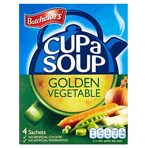 Batchelors Cup A Soup Goldene Gemüse (4 pro Packung - 82g) - Packung mit 2 von Batchelors