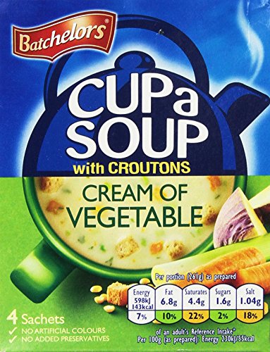 Batchelors Cup A Soup with Croutons Cream Of Vegetable 4S 120G von Premier Foods
