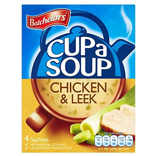 Batchelors Cup a Soup Chicken & Leek (4 pro Packung - 86g) - Packung mit 2 von Batchelors