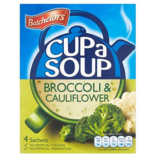 Batchelors Cup a Soup Creamy Broccoli & Blumenkohl (4 pro Packung - 101g) - Packung mit 6 von Batchelors
