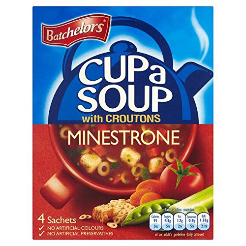 Batchelors Cup a Soup with Croutons Minestrone 4 Sachets 94g (9 x 99g) von Batchelors