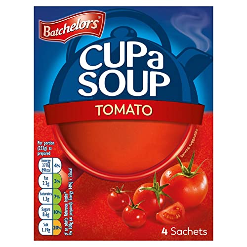 Batchelors Cup a Tomato Soup (4 pro Packung - 93g) - Packung mit 2 von Batchelors