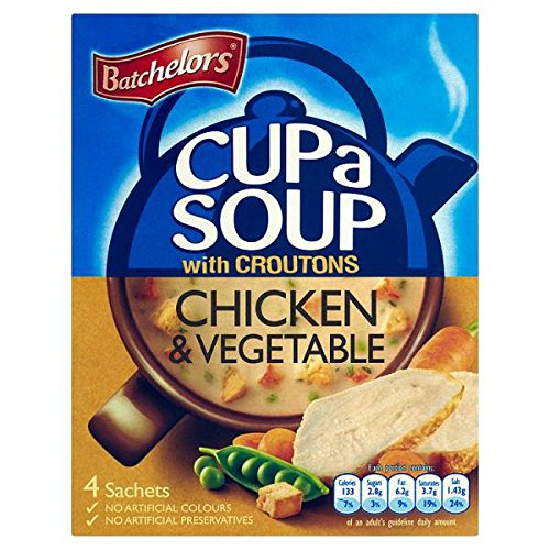 Batchelors Cup eine Suppe mit Croutons Chicken & Gemüse 4 Sachets 9 x 110g von Batchelors