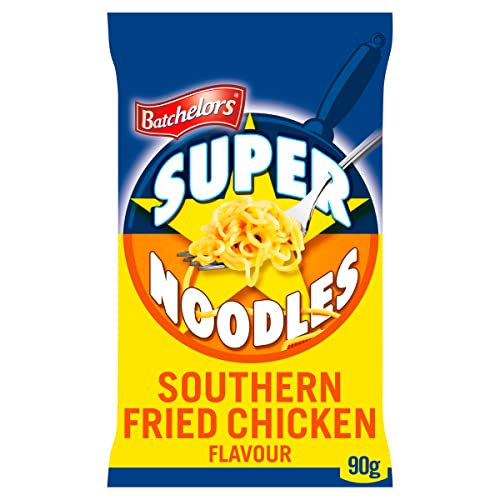 Batchelors Super Noodles, Southern Fried Chicken Flavour Instant Snack fertig in 4 Minuten, 90 g Packung (1 Stück) von Batchelors