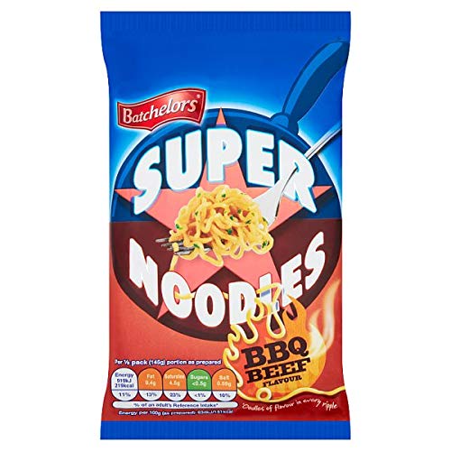 Batchelors Super Noodles BBQ Beef Flavor, 3 x 90g von Batchelors