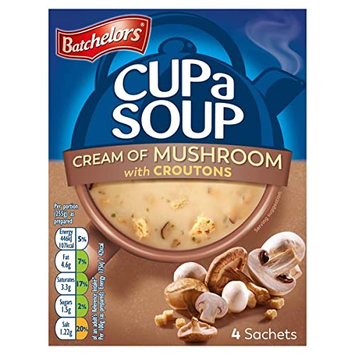 Batchelors Suppe Sahne aus Pilz Croutons, 99g, 4 Stück Batchelors Suppe Sahne aus Pilz Croutons, 99g, 4 Stück von Premier Foods