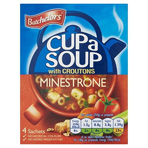 Batchelors Tasse Minestrone eine Suppe 4 x 23,5 g (2 Stück) von Batchelors