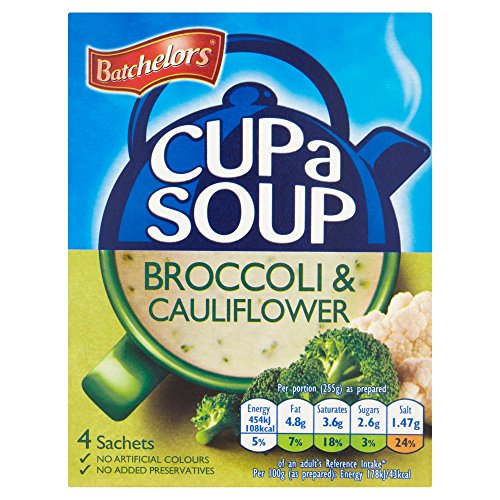 Batchelors Tasse Suppe Cremig Broccoli Und Blumenkohl (4 Pro Packung - 101G) von Batchelors