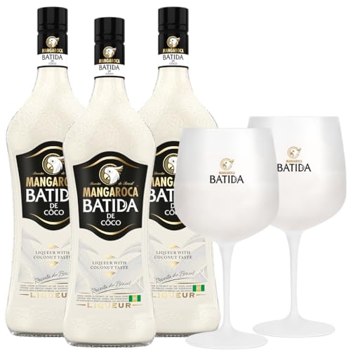 Mangaroca Batida de Côco 16% vol 0,7 l plus 2er Cocktailglas Set Mangaroca Batida de Côco 16% vol 0,7 l plus 2er Cocktailglas Set von Batida