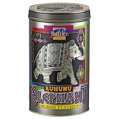 Battler Schwarzer Tee Elephant Ruhunu in Metalldose lose, 100 g von Battler