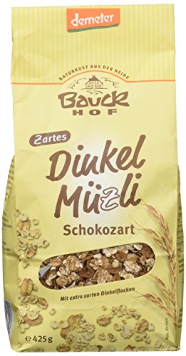 Bauck HOF Bio Dinkel Müsli, Schokozart, 425 g von Bauckhof
