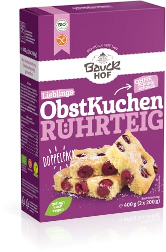 Obstkuchen Rührteig glutenfrei Bio 2 x 400 gr von Bauckhof