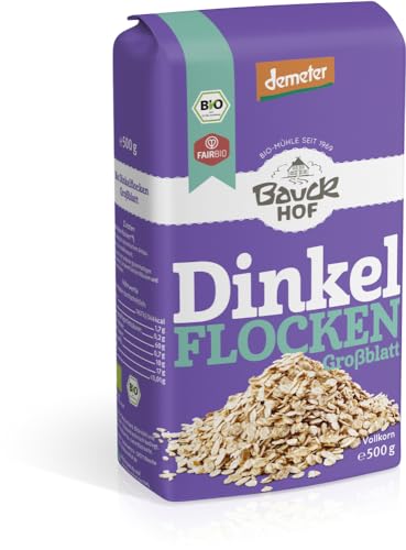Dinkelflocken Großblatt Demeter 2 x 500 gr von Bauckhof