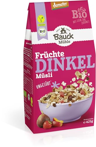 Bauckhof Bio Dinkel Müsli Früchtezart Demeter (6 x 425 gr) von Bauckhof