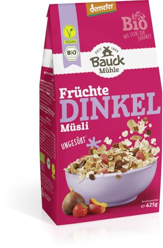 Bauckhof Bio Dinkel Müsli Früchtezart Demeter (6 x 425 gr) von Bauckhof