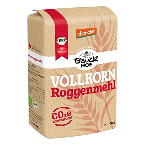 Bauckhof Bio Roggenmehl Vollkorn Demeter (6 x 1000 gr) von Bauckhof