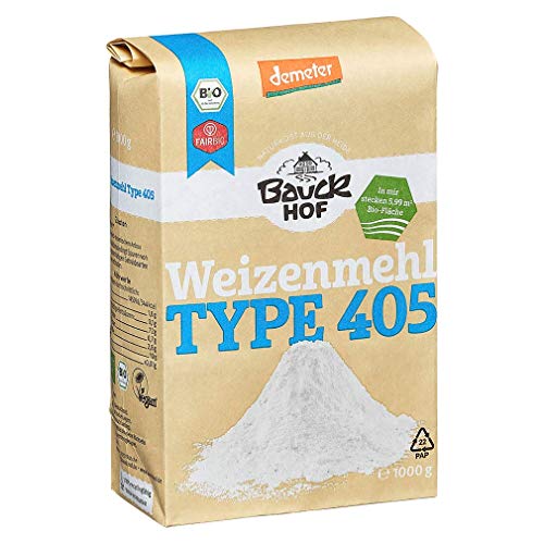 Bauckhof Bio Bauck Weizenmehl Type 405 (2 x 1000 gr) von Bauckhof