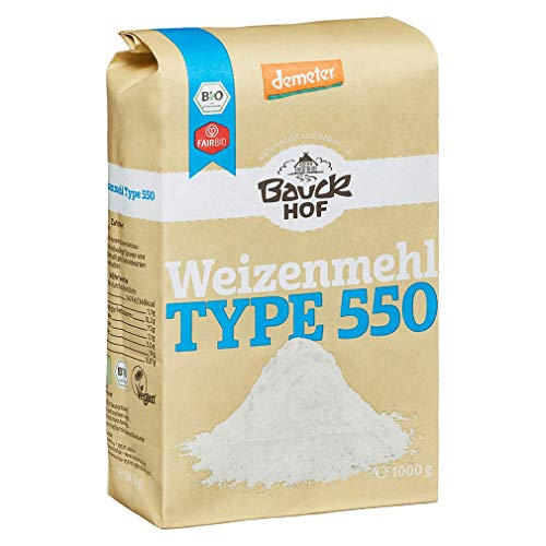 Bauckhof Bio Bauck Weizenmehl Type 550 (4 x 1 kg) von Bauckhof