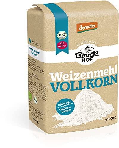 Bauckhof Bio Weizenmehl Vollkorn Demeter (2 x 1000 gr) von Bauckhof