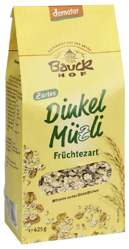 Dinkel Müsli Früchte Demeter 2 x 425 gr von Bauckhof