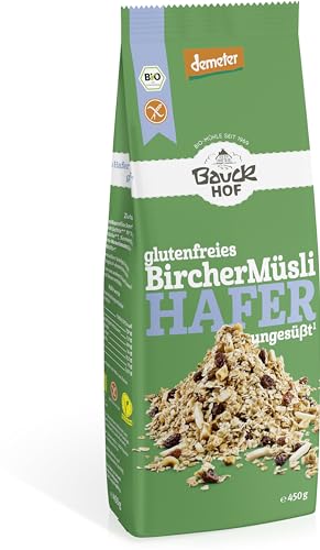 Bauckhof Bio Hafer Müsli Bircher glutenfrei Dem (6 x 450 gr) von Bauckhof