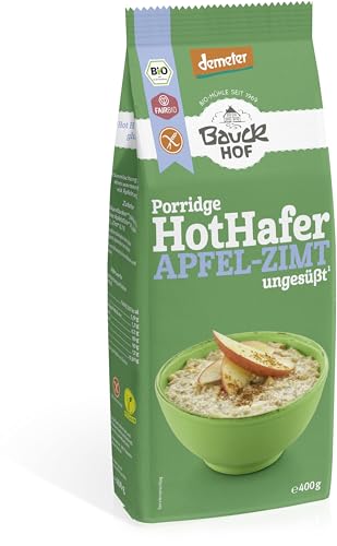 Bauckhof Bio Hot Hafer Apfel-Zimt glutenfrei Demeter (6 x 400 gr) von Bauckhof