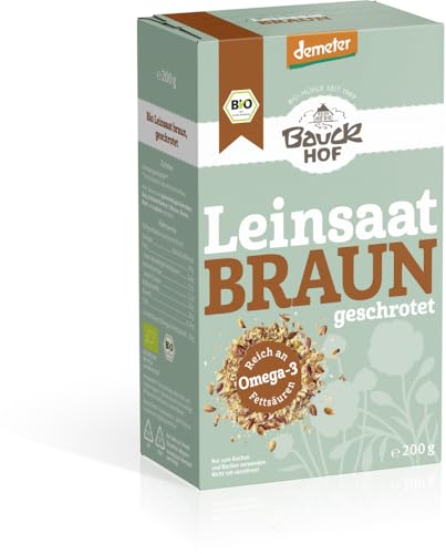 Leinsaat geschrotet Demeter 6 x 200 gr von Bauckhof