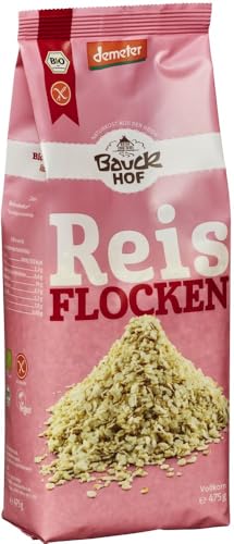 Reisflocken Vollkorn glutenfrei Demeter 6 x 475 gr von Bauckhof