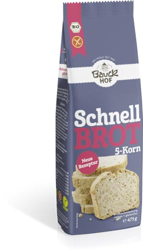 Schnellbrot 5-Korn glutenfrei Bio 6 x 475 gr von Bauckhof