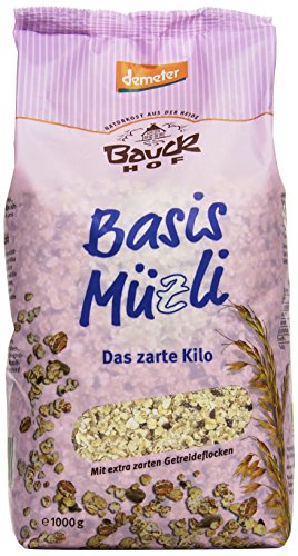Bauckhof Das zarte Kilo - Basis Müsli Demeter, 3er Pack (3 x 1 kg) von Bauckhof