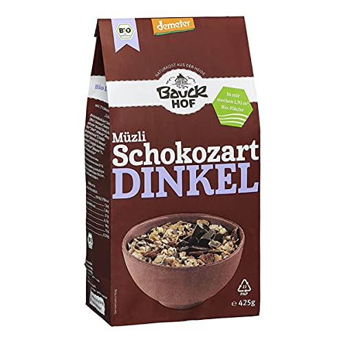 Bauckhof - Dinkel Müzli Schokozart Demeter - 425 g - 8er Pack von Bauckhof