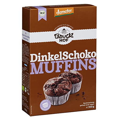 Bauckhof Dinkel-Schoko-Muffins 300 g Bio, 3er Pack (3 x 300 g) von Bauckhof