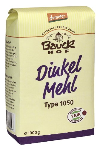 Bauckhof Dinkelmehl T1050 Demeter, 4er Pack (4 x 1 kg) von Bauckhof