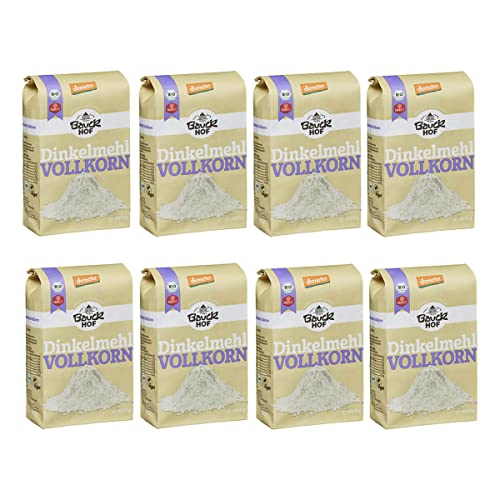 Bauckhof - Dinkelmehl Vollkorn Demeter - 1 kg - 8er Pack von Bauckhof